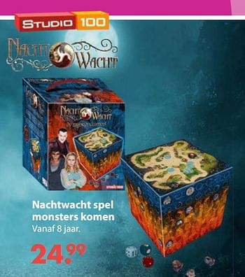 Aanbiedingen Nachtwacht spel monsters komen - Studio 100 - Geldig van 28/10/2019 tot 06/12/2019 bij Europoint