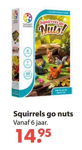 Aanbiedingen Squirrels go nuts - Smart Games - Geldig van 28/10/2019 tot 06/12/2019 bij Europoint