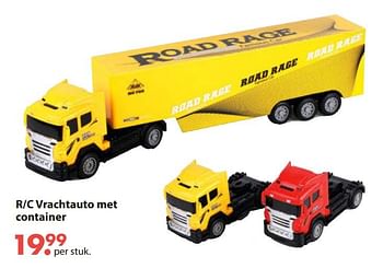 Aanbiedingen R-c vrachtauto met container - Huismerk - Europoint - Geldig van 28/10/2019 tot 06/12/2019 bij Europoint