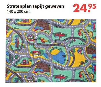 Aanbiedingen Stratenplan tapijt geweven - Huismerk - Europoint - Geldig van 28/10/2019 tot 06/12/2019 bij Europoint