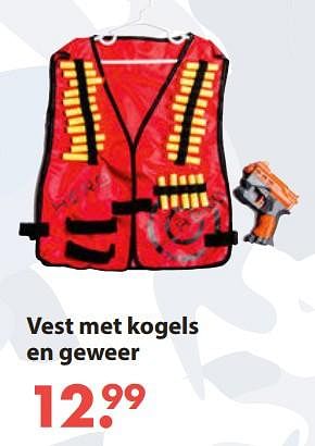 Aanbiedingen Vest met kogels en geweer - Huismerk - Europoint - Geldig van 28/10/2019 tot 06/12/2019 bij Europoint