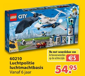 Aanbiedingen 60210 luchtpolitie luchtmachtbasis - Lego - Geldig van 28/10/2019 tot 06/12/2019 bij Europoint