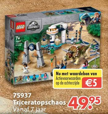 Aanbiedingen 75937 triceratopschaos - Lego - Geldig van 28/10/2019 tot 06/12/2019 bij Europoint