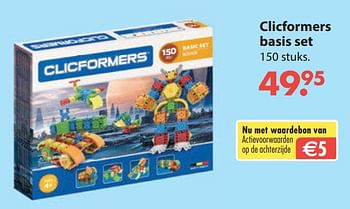 Aanbiedingen Clicformers basis set - Clicformers - Geldig van 28/10/2019 tot 06/12/2019 bij Europoint