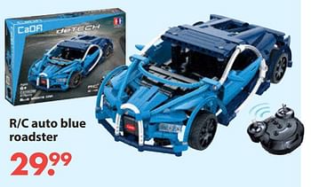 Aanbiedingen R-c auto blue roadster - Huismerk - Europoint - Geldig van 28/10/2019 tot 06/12/2019 bij Europoint