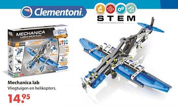 Aanbiedingen Mechanica lab - Clementoni - Geldig van 28/10/2019 tot 06/12/2019 bij Europoint