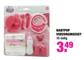 Aanbiedingen Babypop verzorgingsset - Huismerk - Big Bazar - Geldig van 04/11/2019 tot 17/11/2019 bij Big Bazar