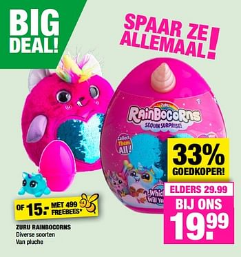 Aanbiedingen Zuru rainbocorns - Zuru - Geldig van 04/11/2019 tot 17/11/2019 bij Big Bazar