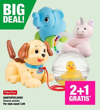 Aanbiedingen Babyspeelgoed - Fisher-Price - Geldig van 04/11/2019 tot 17/11/2019 bij Big Bazar