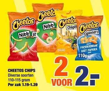 Aanbiedingen Cheetos chips - Cheetos  - Geldig van 04/11/2019 tot 17/11/2019 bij Big Bazar