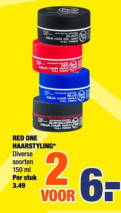 Aanbiedingen Red one haarstyling - Red One - Geldig van 04/11/2019 tot 17/11/2019 bij Big Bazar