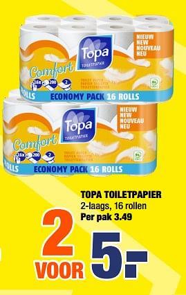 Aanbiedingen Topa toiletpapier - TOPA  - Geldig van 04/11/2019 tot 17/11/2019 bij Big Bazar