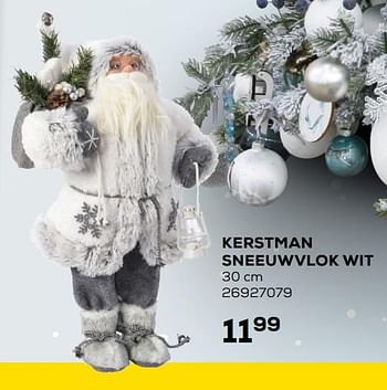 Aanbiedingen Kerstman sneeuwvlok wit - Huismerk - Supra Bazar - Geldig van 05/11/2019 tot 10/12/2019 bij Supra Bazar