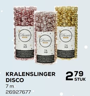 Aanbiedingen Kralenslinger disco - Huismerk - Supra Bazar - Geldig van 05/11/2019 tot 10/12/2019 bij Supra Bazar