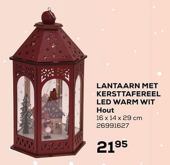 Aanbiedingen Lantaarn met kersttafereel led warm wit hout - Huismerk - Supra Bazar - Geldig van 05/11/2019 tot 10/12/2019 bij Supra Bazar