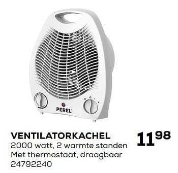 Aanbiedingen Perel ventilatorkachel - Perel - Geldig van 05/11/2019 tot 10/12/2019 bij Supra Bazar