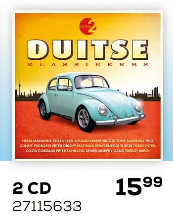 Aanbiedingen 2 cd duitse klassiekers - Huismerk - Supra Bazar - Geldig van 05/11/2019 tot 10/12/2019 bij Supra Bazar