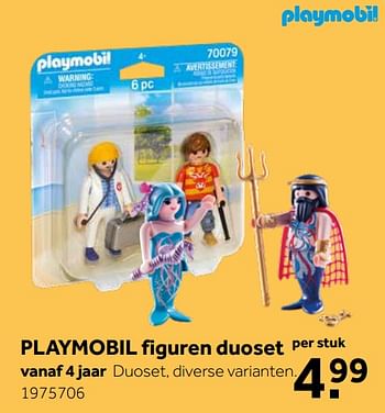 Aanbiedingen Playmobil figuren duoset - Playmobil - Geldig van 11/11/2019 tot 24/11/2019 bij Intertoys