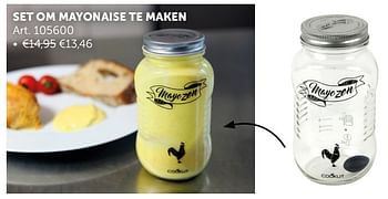 Aanbiedingen Set om mayonaise te maken - Geldig van 19/11/2019 tot 26/12/2019 bij Zelfbouwmarkt