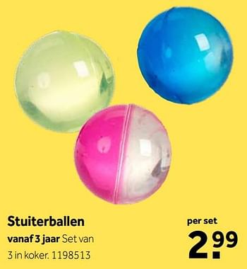 Aanbiedingen Stuiterballen - Huismerk - Intertoys - Geldig van 11/11/2019 tot 24/11/2019 bij Intertoys
