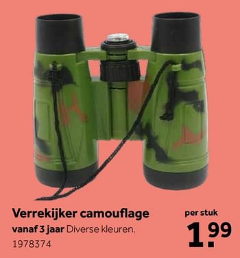 Aanbiedingen Verrekijker camouflage - Huismerk - Intertoys - Geldig van 11/11/2019 tot 24/11/2019 bij Intertoys