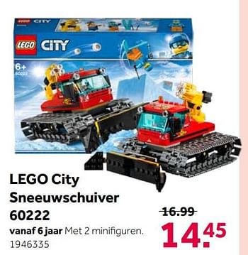 Aanbiedingen Lego city sneeuwschuiver 60222 - Lego - Geldig van 11/11/2019 tot 24/11/2019 bij Intertoys