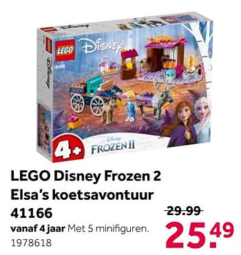 Aanbiedingen Lego disney frozen 2 elsa`s koetsavontuur 41166 - Lego - Geldig van 11/11/2019 tot 24/11/2019 bij Intertoys
