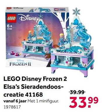 Aanbiedingen Lego disney frozen 2 elsa`s sieradendooscreatie 41168 - Lego - Geldig van 11/11/2019 tot 24/11/2019 bij Intertoys