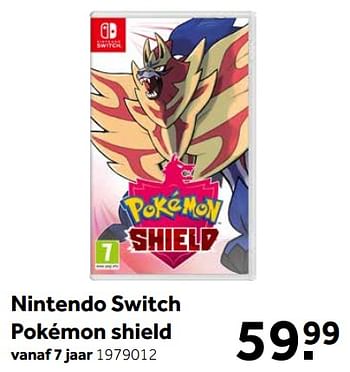 Aanbiedingen Nintendo switch pokémon shield - Nintendo - Geldig van 11/11/2019 tot 24/11/2019 bij Intertoys