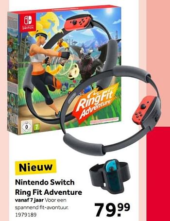 Aanbiedingen Nintendo switch ring fit adventure - Nintendo - Geldig van 11/11/2019 tot 24/11/2019 bij Intertoys