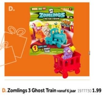 Aanbiedingen Zomling 3 ghost train - Zomllings - Geldig van 14/10/2019 tot 08/12/2019 bij Intertoys