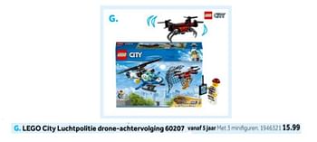 Aanbiedingen Lego city luchtpolitie drone-achtervolging 60207 - Lego - Geldig van 14/10/2019 tot 08/12/2019 bij Intertoys
