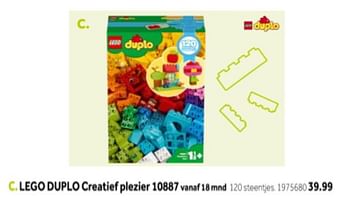 Aanbiedingen Lego duplo creatief plezier 10887 - Lego - Geldig van 14/10/2019 tot 08/12/2019 bij Intertoys