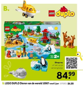 Aanbiedingen Lego duplo dieren van de wereld 10907 - Lego - Geldig van 14/10/2019 tot 08/12/2019 bij Intertoys