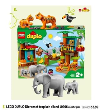 Aanbiedingen Lego duplo dierenset tropisch eiland 10906 - Lego - Geldig van 14/10/2019 tot 08/12/2019 bij Intertoys
