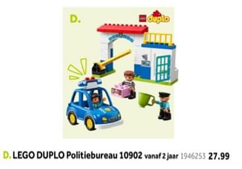 Aanbiedingen Lego duplo politiebureau 10902 - Lego - Geldig van 14/10/2019 tot 08/12/2019 bij Intertoys