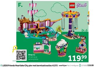 Aanbiedingen Lego friends heartlake city pier met kermisattracties 41375 - Lego - Geldig van 14/10/2019 tot 08/12/2019 bij Intertoys
