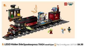 Aanbiedingen Lego hidden side spookexpress 70424 - Lego - Geldig van 14/10/2019 tot 08/12/2019 bij Intertoys