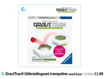 Aanbiedingen Gravitrax uitbreidingsset trampoline - Ravensburger - Geldig van 14/10/2019 tot 08/12/2019 bij Intertoys