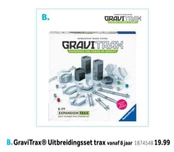 Aanbiedingen Gravitrax uitbreidingsset trax - Ravensburger - Geldig van 14/10/2019 tot 08/12/2019 bij Intertoys