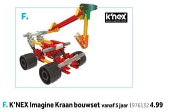 Aanbiedingen K`nex imagine kraan bouwset - K'Nex - Geldig van 14/10/2019 tot 08/12/2019 bij Intertoys