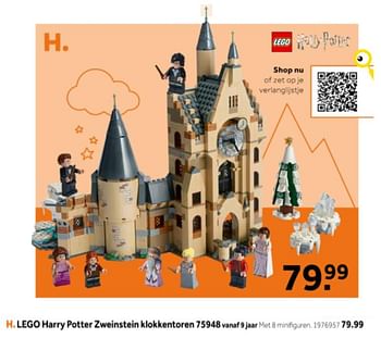 Aanbiedingen Lego harry potter zweinstein klokkentoren 75948 - Lego - Geldig van 14/10/2019 tot 08/12/2019 bij Intertoys