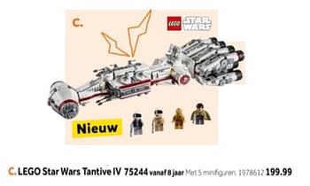 Aanbiedingen Lego star wars tantive iv 75244 - Lego - Geldig van 14/10/2019 tot 08/12/2019 bij Intertoys