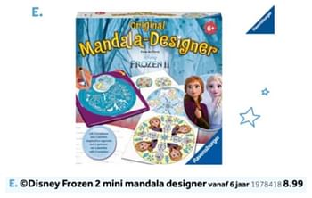 Aanbiedingen Disney frozen 2 mini mandala designer - Disney  Frozen - Geldig van 14/10/2019 tot 08/12/2019 bij Intertoys