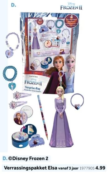 Aanbiedingen Disney frozen 2 verrassingspakket elsa - Disney  Frozen - Geldig van 14/10/2019 tot 08/12/2019 bij Intertoys