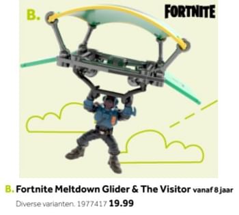 Aanbiedingen Fortnite meltdown glider + the visitor - Fortnite - Geldig van 14/10/2019 tot 08/12/2019 bij Intertoys