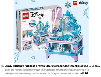 Aanbiedingen Lego disney princess frozen elsa`s sieradendooscreatie 41168 - Lego - Geldig van 14/10/2019 tot 08/12/2019 bij Intertoys