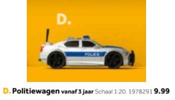 Aanbiedingen Politiewagen - Huismerk - Intertoys - Geldig van 14/10/2019 tot 08/12/2019 bij Intertoys