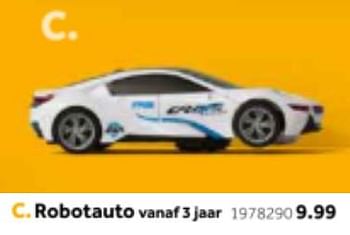 Aanbiedingen Robotauto - Huismerk - Intertoys - Geldig van 14/10/2019 tot 08/12/2019 bij Intertoys