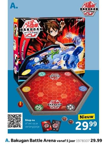 Aanbiedingen Bakugan battle arena - Bakugan - Geldig van 14/10/2019 tot 08/12/2019 bij Intertoys